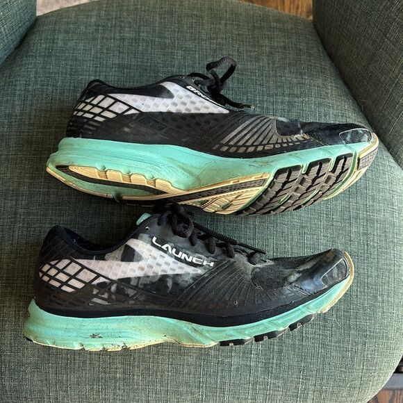 Brooks Launch 3 Women Size 8.5 Ice Mint/Black Running Shoes Sneakers comfort GUC - Picture 7 of 10